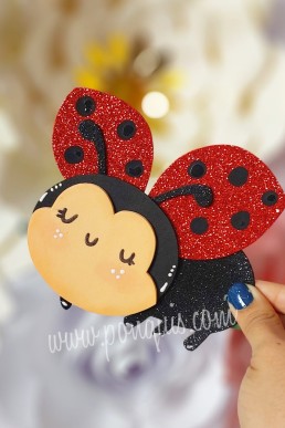 Moldes para hacer Mariquita decorativa de Fomy Descarga Gratis en PDF