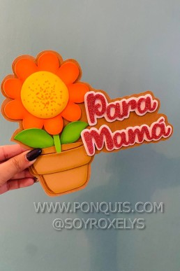 Moldes para realizar aplique decorativo para Dia de las Madres Descarga Gratis en PDF