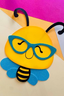Moldes para realizar aplique de Abeja decorativa descarga Gratis en PDF