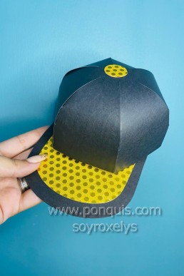 Moldes para hacer caja Gorra para dia del Padre descarga Gratis en PDF