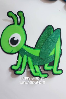 Moldes para hacer Grillo insecto divertido de foamy Descarga GRATIS en PDF