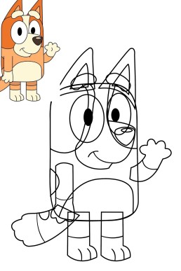 Moldes para hacer aplique decorativo de Bingo caricatura decarga Gratis en PDF