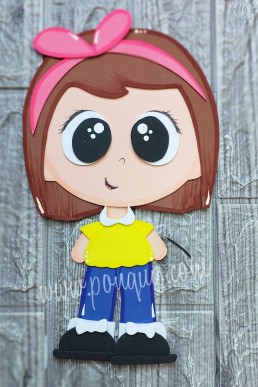 Moldes para hacer Niña estudiante cuerpo completo