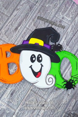 Moldeºs en pdf para hacer manualidades de Halloween