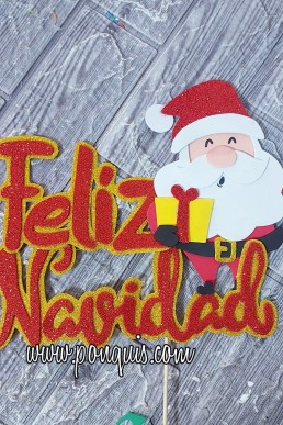 Moldes para hacer letrero Feliz Navidad con Santa Claus