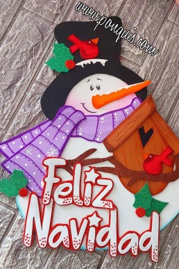 Moldes para hacer Muñeco de Nieve decorativo Descarga Gratos en PDF