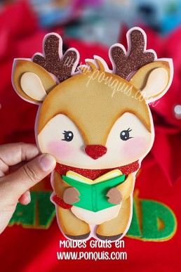 Moldes para hacer Manualidades de renito decorativo con libro