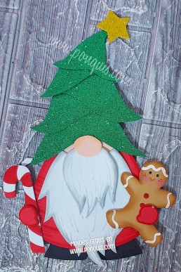 Moldes para hacer Gnomo Navideño Descarga Gratis en PDF
