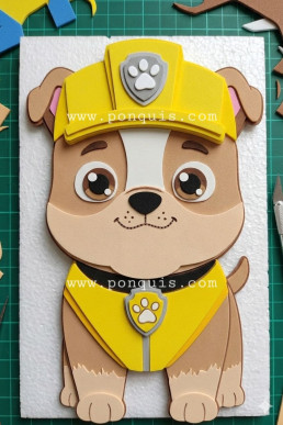 Moldes para hacer aplique de perrito decorativo