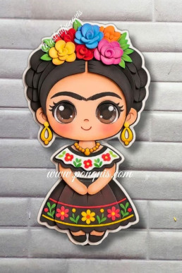 Moldes en PDF para hacer lindo aplique de Mexicana con foami o goma eva Manualidades