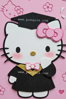 Moldes para hacer Manualidades con foami Traje Negro Kittie