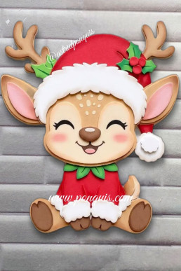 Moldes para hacer renos de navidad