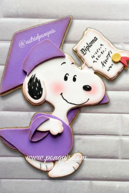 Moldes para hacer aplique de Graduaciones escolares SNOOPY