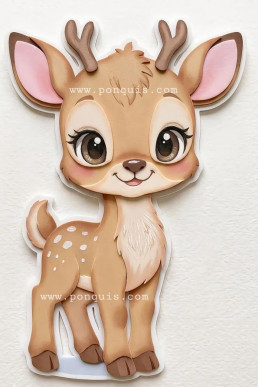 Moldes para hacer aplique de reno Bonito