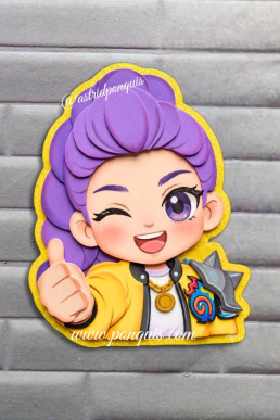 Moldes para hacer una linda Rumi caricatira decorativa
