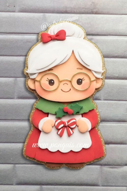Moldes para hacer a mama Claus Descarga Gratis en PDF