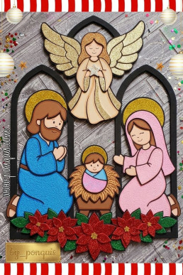 Moldes para hacer un Nacimiento tipo Vitral