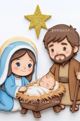 Moldes para elaborar a MARIA Y NIÑO DIOS de Nacimiento decorativo