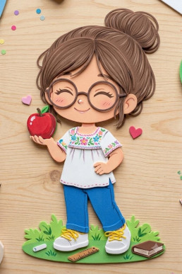 Manualidades Temática Escolar Maestra