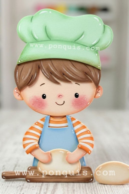 Moldes para hacer manualidades de Chef niño